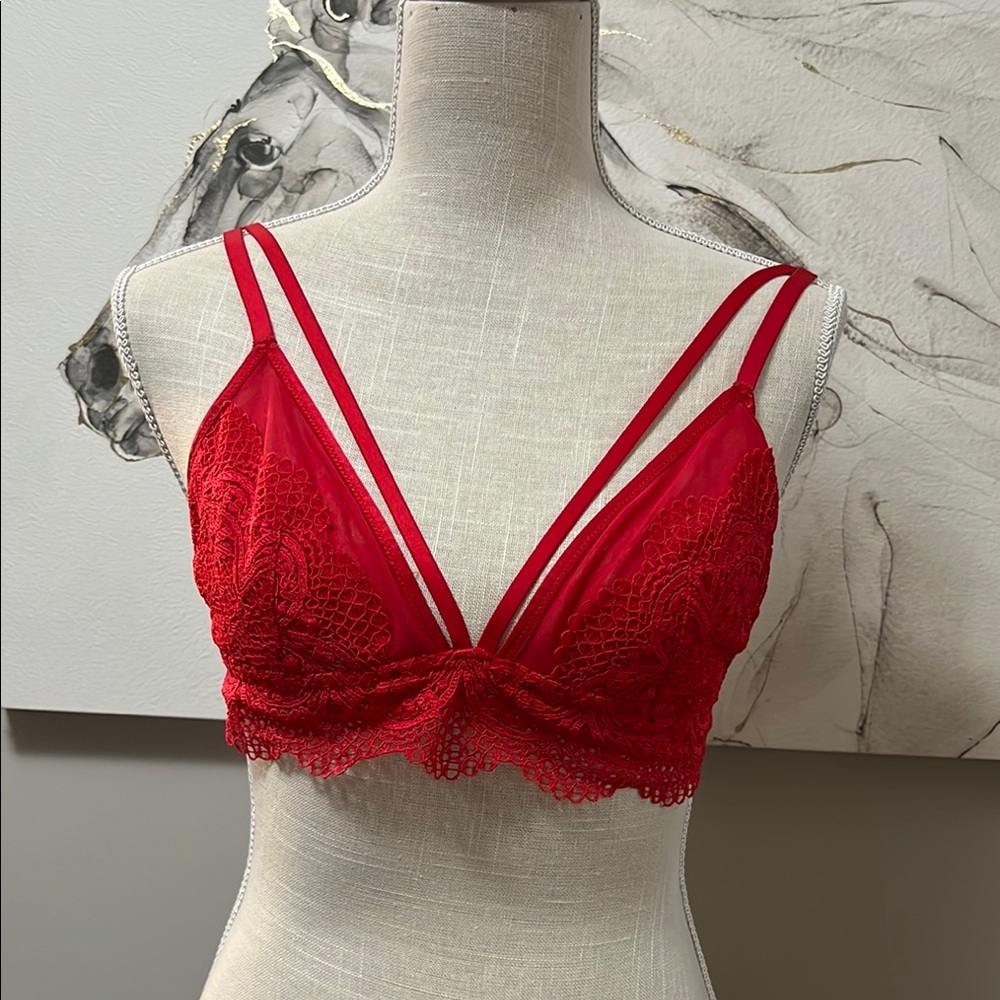 Red Lace Bralette
